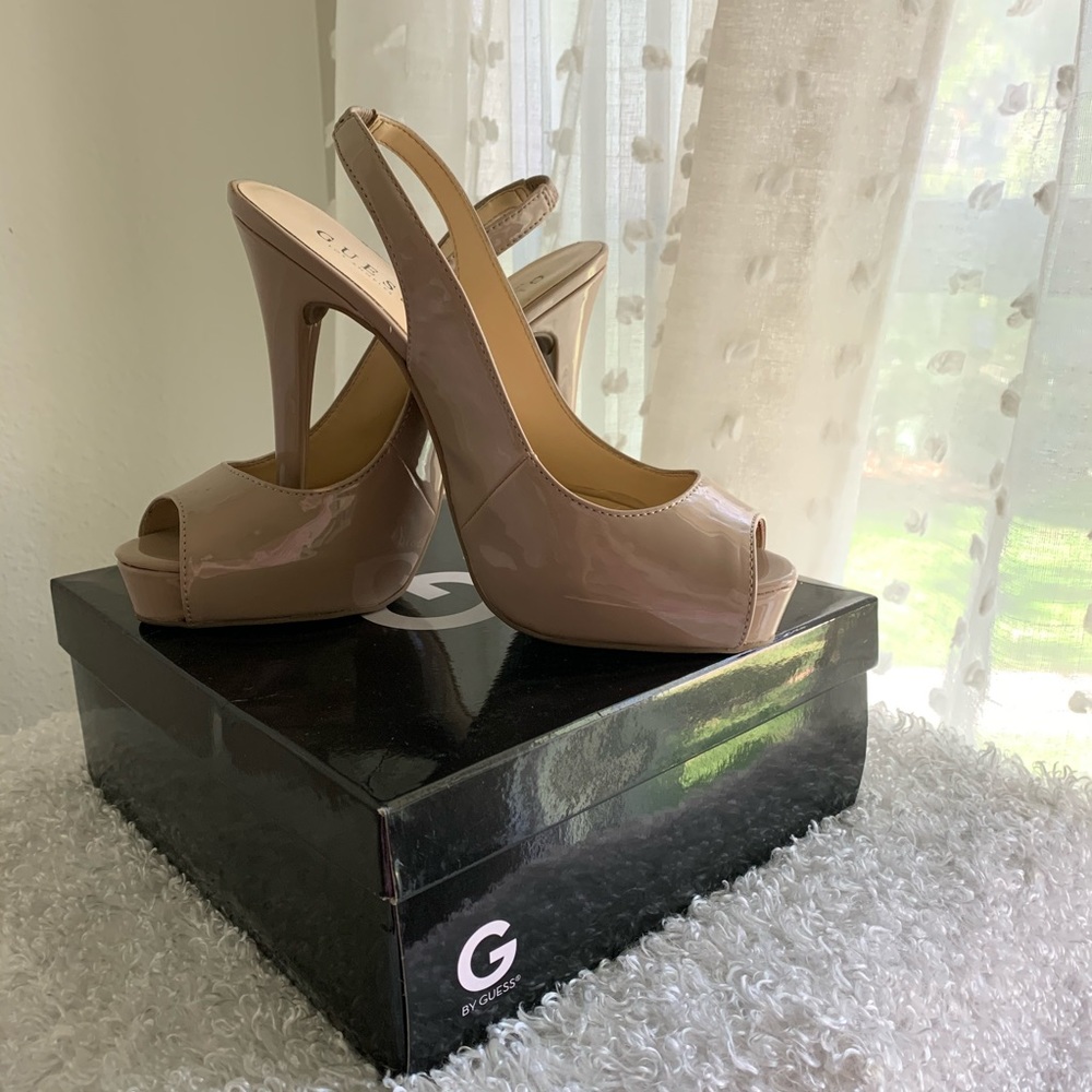 Guess Peep Toe Platform heels